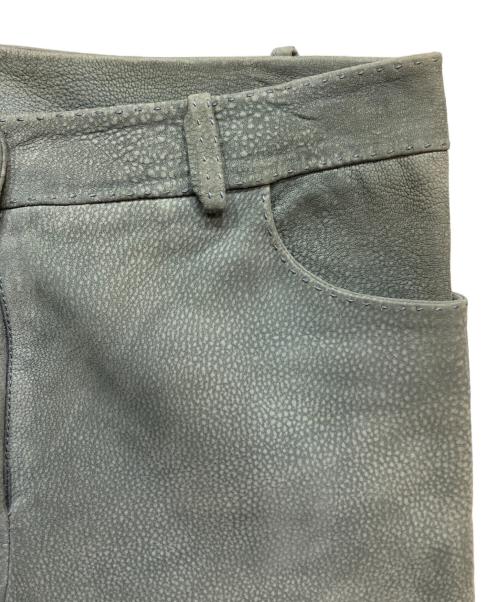 LOEWE（ロエベ）LOEWE (ロエベ) ラムレザーパンツ グレー サイズ:38の古着・服飾アイテム
