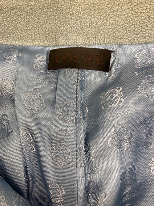 LOEWE（ロエベ）LOEWE (ロエベ) ラムレザーパンツ グレー サイズ:38の古着・服飾アイテム
