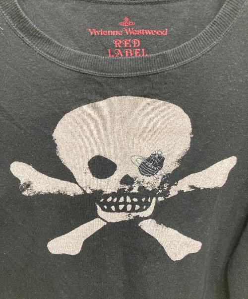 Vivienne Westwood RED LABEL（ヴィヴィアンウエストウッドレッドレーベル）Vivienne Westwood RED LABEL (ヴィヴィアンウエストウッドレッドレーベル) スカルオーブロングスリーブカットソー ブラック サイズ:2の古着・服飾アイテム