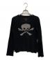 Vivienne Westwood RED LABEL（ヴィヴィアンウエストウッドレッドレーベル）の古着「スカルオーブロングスリーブカットソー」｜ブラック
