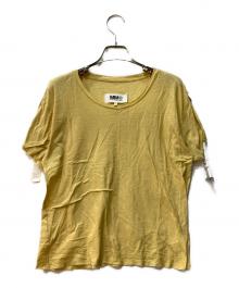 MM6 Maison Margiela（エムエムシックスメゾンマルジェラ）の古着「半袖カットソー」｜イエロー