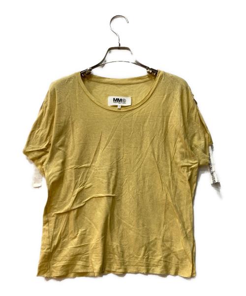 MM6 Maison Margiela（エムエムシックスメゾンマルジェラ）MM6 Maison Margiela (エムエムシックスメゾンマルジェラ) 半袖カットソー イエロー サイズ:Ｓの古着・服飾アイテム