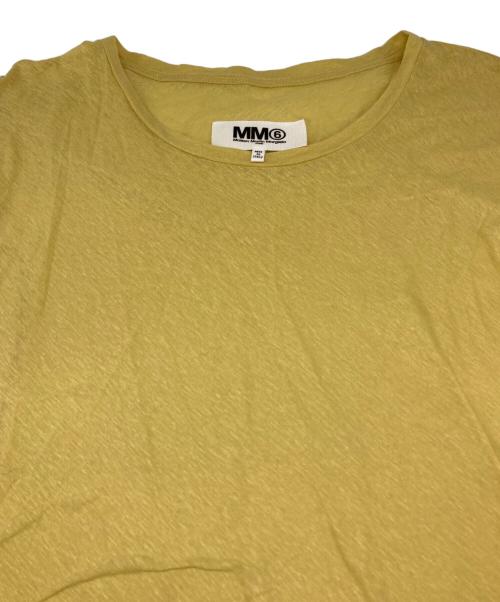 MM6 Maison Margiela（エムエムシックスメゾンマルジェラ）MM6 Maison Margiela (エムエムシックスメゾンマルジェラ) 半袖カットソー イエロー サイズ:Ｓの古着・服飾アイテム