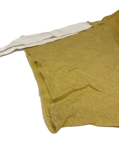 MM6 Maison Margiela（エムエムシックスメゾンマルジェラ）MM6 Maison Margiela (エムエムシックスメゾンマルジェラ) 半袖カットソー イエロー サイズ:Ｓの古着・服飾アイテム