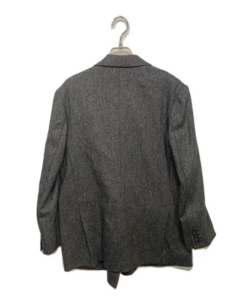 MIESROHE（ミースロエ）MIESROHE (ミースロエ) ツイードダブルジャケット グレーの古着・服飾アイテム