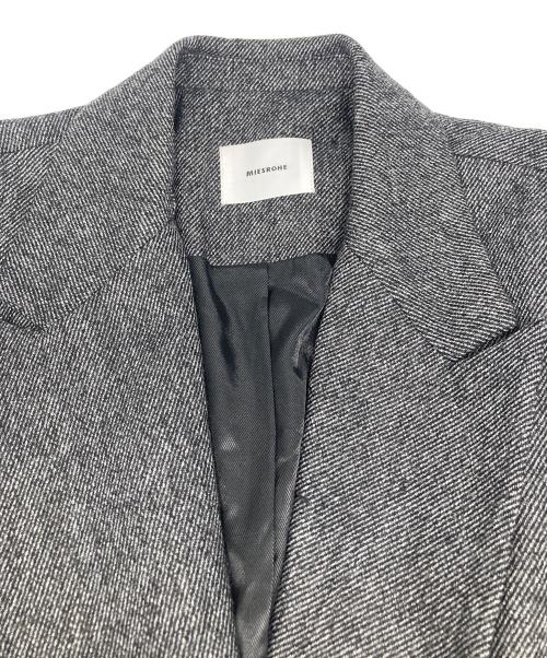 MIESROHE（ミースロエ）MIESROHE (ミースロエ) ツイードダブルジャケット グレーの古着・服飾アイテム