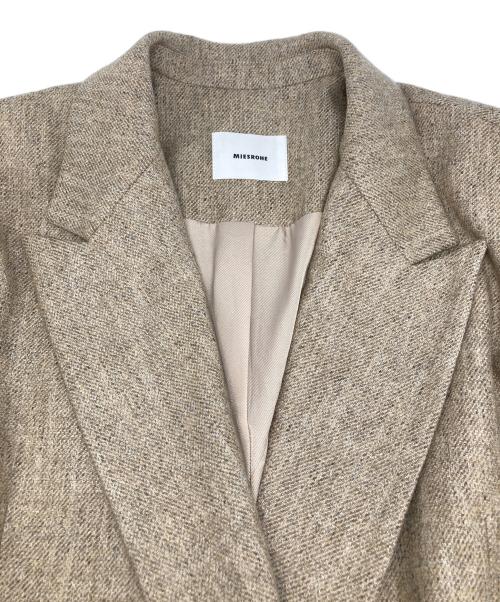 MIESROHE（ミースロエ）MIESROHE (ミースロエ) ツイードダブルジャケット ベージュの古着・服飾アイテム