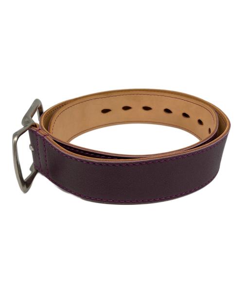 Y's（ワイズ）Y's (ワイズ) レザーベルト パープルの古着・服飾アイテム