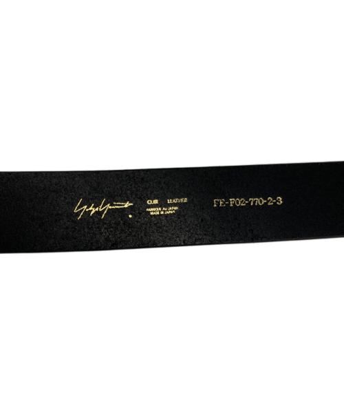 Yohji Yamamoto pour homme（ヨウジヤマモト プールオム）Yohji Yamamoto pour homme (ヨウジヤマモト プールオム) レザーベルト ブラックの古着・服飾アイテム