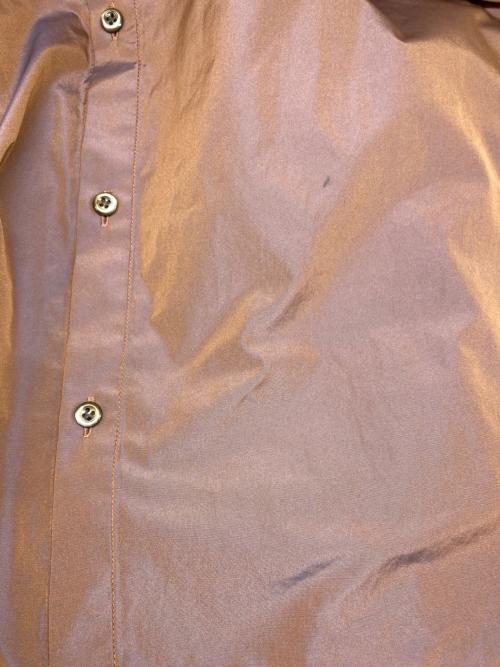 &ellecy（アンドエルシー）&ellecy (アンドエルシー) 光沢加工ボウタイシャツ ブラウン サイズ:Mの古着・服飾アイテム