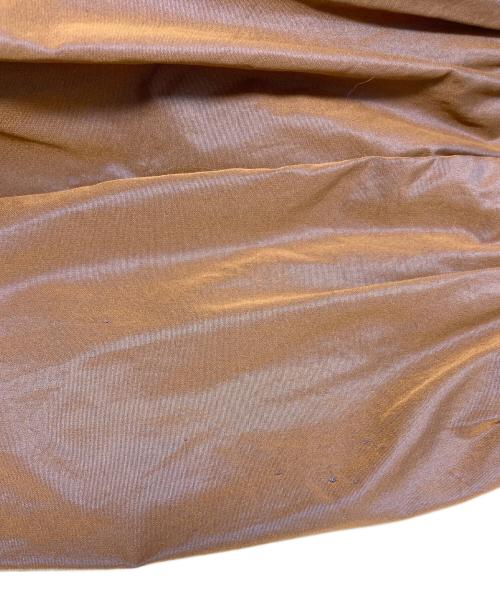 &ellecy（アンドエルシー）&ellecy (アンドエルシー) 光沢加工ボウタイシャツ ブラウン サイズ:Mの古着・服飾アイテム