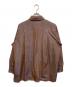 &ellecy (アンドエルシー) 光沢加工ボウタイシャツ ブラウン サイズ:M：6000円