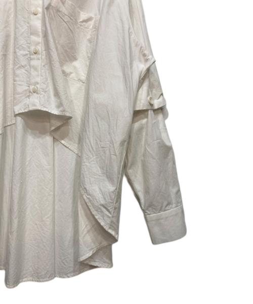 &ellecy（アンドエルシー）&ellecy (アンドエルシー) 長袖シャツ ホワイト サイズ:Mの古着・服飾アイテム