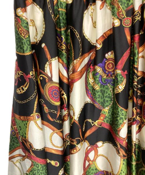 &ellecy（アンドエルシー）&ellecy (アンドエルシー) スカーフ柄フレアスカート マルチカラー サイズ:Ｍの古着・服飾アイテム