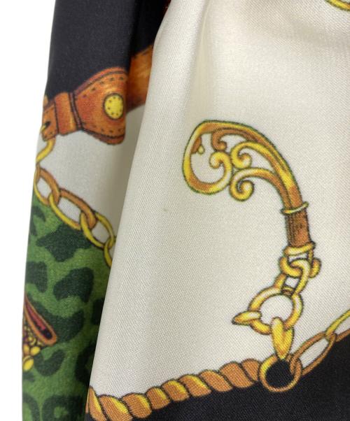 &ellecy（アンドエルシー）&ellecy (アンドエルシー) スカーフ柄フレアスカート マルチカラー サイズ:Ｍの古着・服飾アイテム