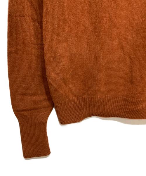 BATONER（バトナ―）BATONER (バトナ―) RE-CYCLE CASHMERE CREW V NECK ブラウン サイズ:Sの古着・服飾アイテム