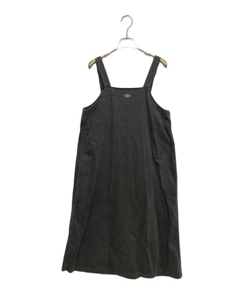 DANTON（ダントン）DANTON (ダントン) OVERALLS SKIRT オーバーオールスカート ブラック サイズ:36の古着・服飾アイテム