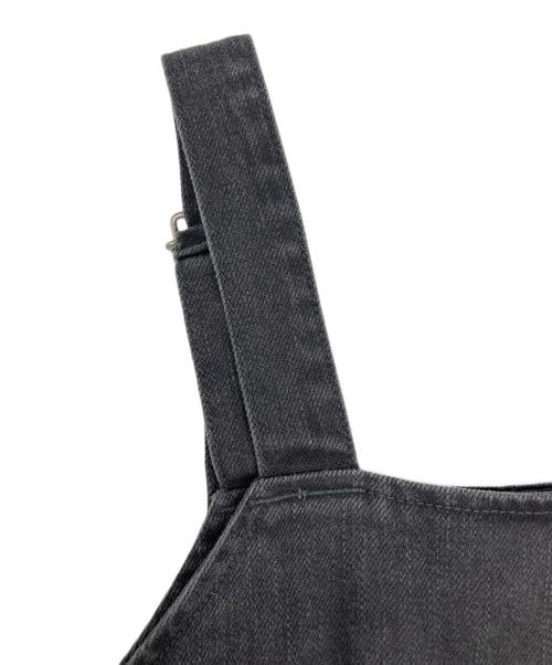 DANTON（ダントン）DANTON (ダントン) OVERALLS SKIRT オーバーオールスカート ブラック サイズ:36の古着・服飾アイテム