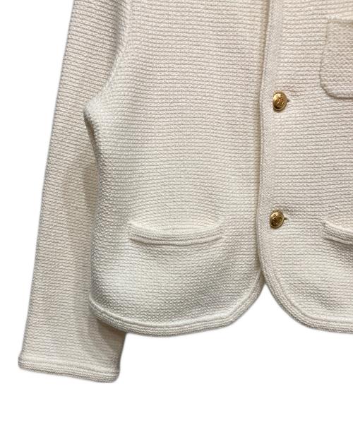 MACPHEE（マカフィー）MACPHEE (マカフィー) モスライクステッチ クルーネックジャケット ホワイト サイズ:Ｓの古着・服飾アイテム