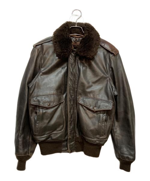 Schott（ショット）Schott (ショット) 【古着】G-1レザーフライトジャケット ブラウン サイズ:40の古着・服飾アイテム
