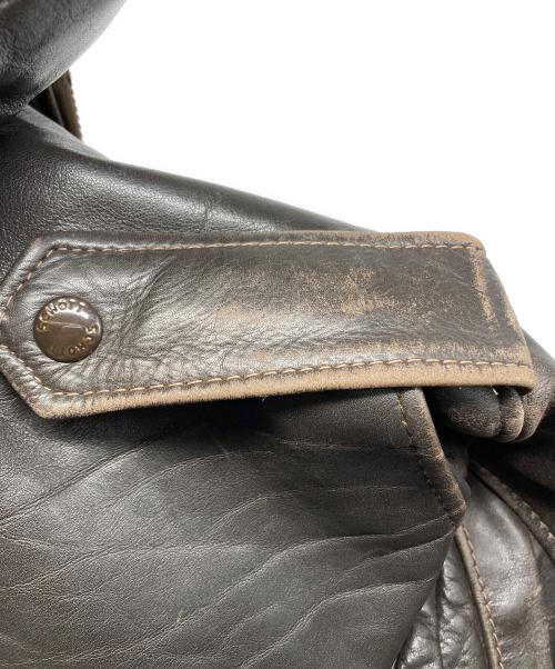 Schott（ショット）Schott (ショット) 【古着】G-1レザーフライトジャケット ブラウン サイズ:40の古着・服飾アイテム