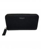 GIORGIO ARMANIジョルジョアルマーニ）の古着「ラウンドジップウォレット」｜ブラック