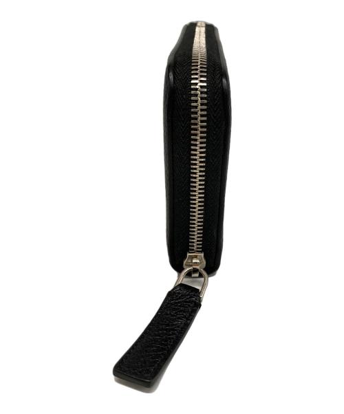 GIORGIO ARMANI（ジョルジョアルマーニ）GIORGIO ARMANI (ジョルジョアルマーニ) ラウンドジップウォレット ブラックの古着・服飾アイテム
