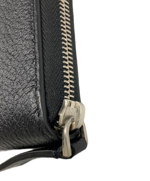 GIORGIO ARMANI（ジョルジョアルマーニ）GIORGIO ARMANI (ジョルジョアルマーニ) ラウンドジップウォレット ブラックの古着・服飾アイテム