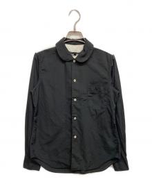 COMME des GARCONS（コムデギャルソン）の古着「丸襟バイカラーシャツ」｜ブラック