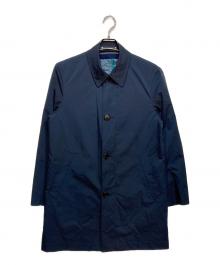 PAUL SMITH（ポールスミス）の古着「ライナー付き ステンカラー コート」｜ネイビー