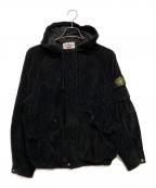 STONE ISLAND×SUPREMEストーンアイランド×シュプリーム）の古着「コーデュロイ ジップアップジャケット Corduroy Jacket」｜ブラック
