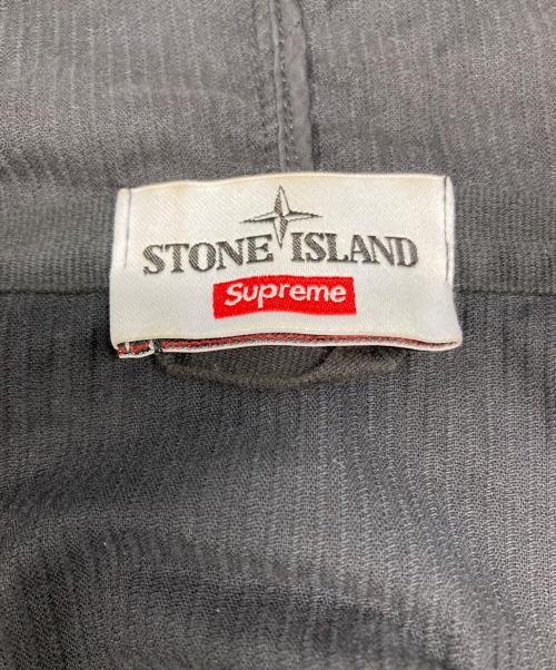 STONE ISLAND（ストーンアイランド）STONE ISLAND (ストーンアイランド) SUPREME (シュプリーム) コーデュロイ ジップアップジャケット Corduroy Jacket ブラック サイズ:Sの古着・服飾アイテム