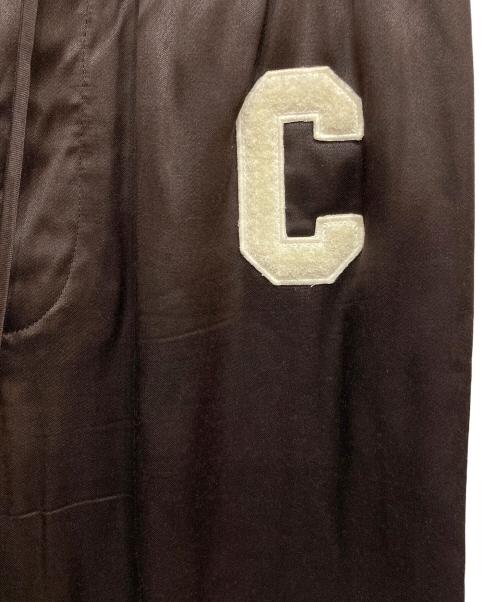CELINE（セリーヌ）CELINE (セリーヌ) ロゴワッペン付アスレチックパンツ ブラウン サイズ:34の古着・服飾アイテム