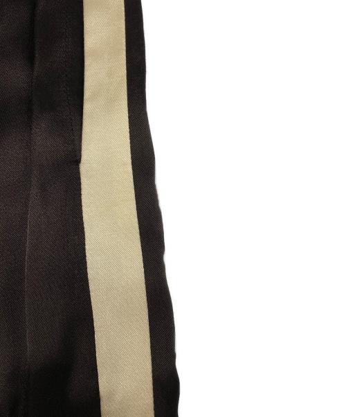 CELINE（セリーヌ）CELINE (セリーヌ) ロゴワッペン付アスレチックパンツ ブラウン サイズ:34の古着・服飾アイテム