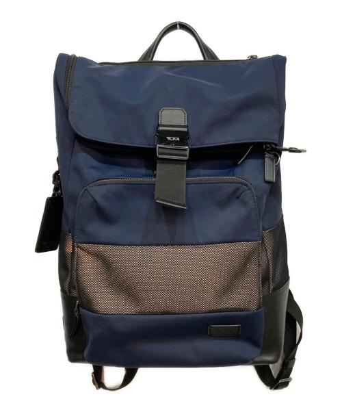 TUMI（トゥミ）TUMI (トゥミ) HARRISON Oak Roll Top Backpack ネイビーの古着・服飾アイテム
