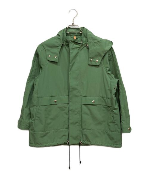 Traditional Weatherwear（トラディショナルウェザーウェア）Traditional Weatherwear (トラディショナルウェザーウェア) フーデットブルゾン グリーン サイズ:32の古着・服飾アイテム