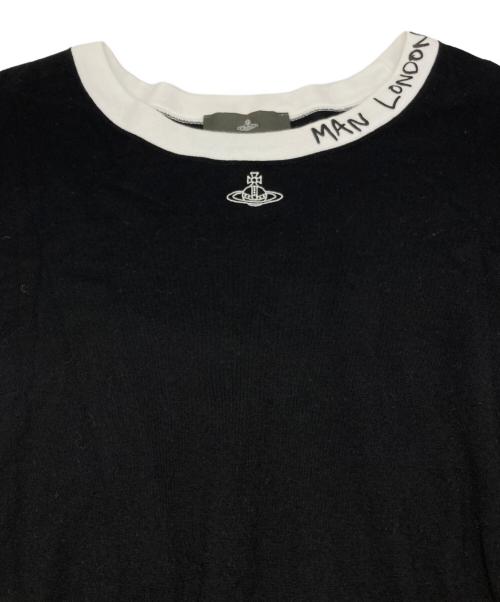 Vivienne Westwood man（ヴィヴィアン ウェストウッド マン）Vivienne Westwood man (ヴィヴィアン ウェストウッド マン) オーブロゴTシャツ ブラック サイズ:44の古着・服飾アイテム