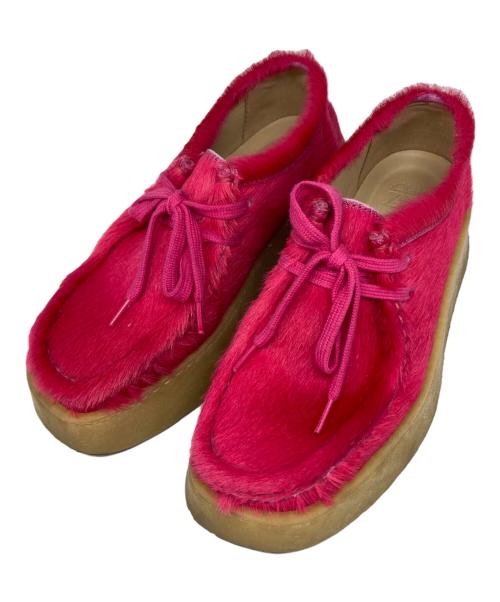 ZARA（ザラ）ZARA (ザラ) CLARKS (クラークス) ワラビーシューズ ショッキングピンク サイズ:37の古着・服飾アイテム