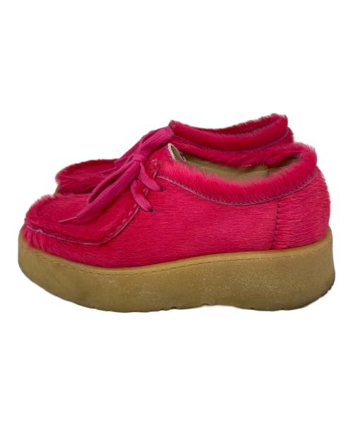 ZARA（ザラ）ZARA (ザラ) CLARKS (クラークス) ワラビーシューズ ショッキングピンク サイズ:37の古着・服飾アイテム