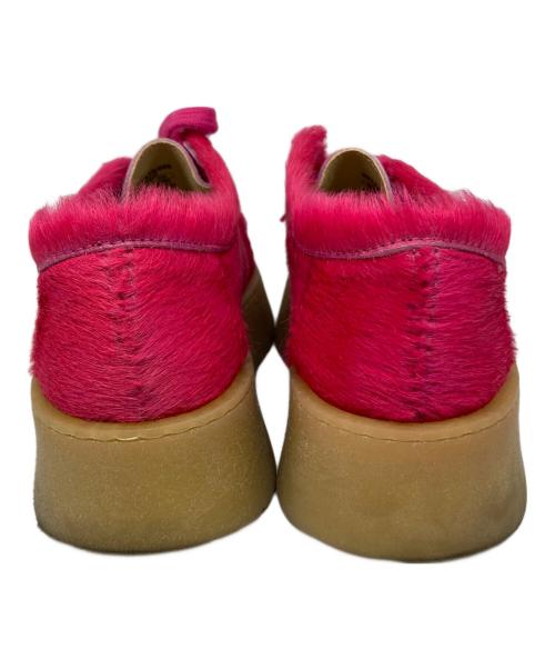 ZARA（ザラ）ZARA (ザラ) CLARKS (クラークス) ワラビーシューズ ショッキングピンク サイズ:37の古着・服飾アイテム