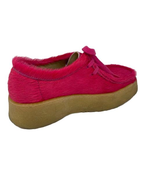 ZARA（ザラ）ZARA (ザラ) CLARKS (クラークス) ワラビーシューズ ショッキングピンク サイズ:37の古着・服飾アイテム