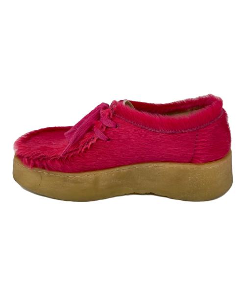 ZARA（ザラ）ZARA (ザラ) CLARKS (クラークス) ワラビーシューズ ショッキングピンク サイズ:37の古着・服飾アイテム