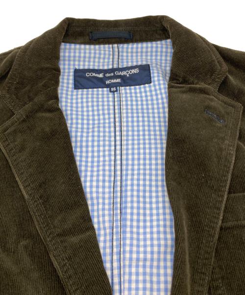 COMME des GARCONS HOMME（コムデギャルソン オム）COMME des GARCONS HOMME (コムデギャルソン オム) コーデュロイ ジャケット ブラウン サイズ:SSの古着・服飾アイテム