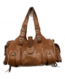 Chloe（クロエ）の古着「シルベラード パイソン ハンドバッグ」｜ブラウン