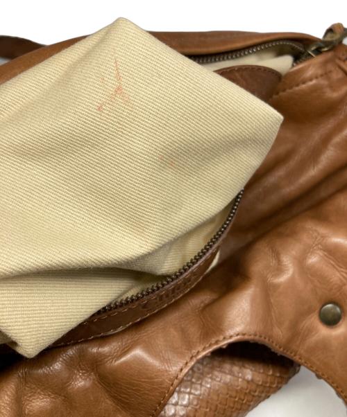 Chloe（クロエ）Chloe (クロエ) シルベラード パイソン ハンドバッグ ブラウンの古着・服飾アイテム