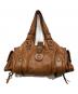 Chloe (クロエ) シルベラード パイソン ハンドバッグ ブラウン：70000円