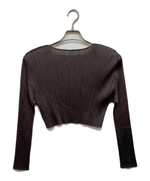 PLEATS PLEASE（プリーツプリーズ）PLEATS PLEASE (プリーツプリーズ) プリーツカットソー ブラウン サイズ:FREEの古着・服飾アイテム