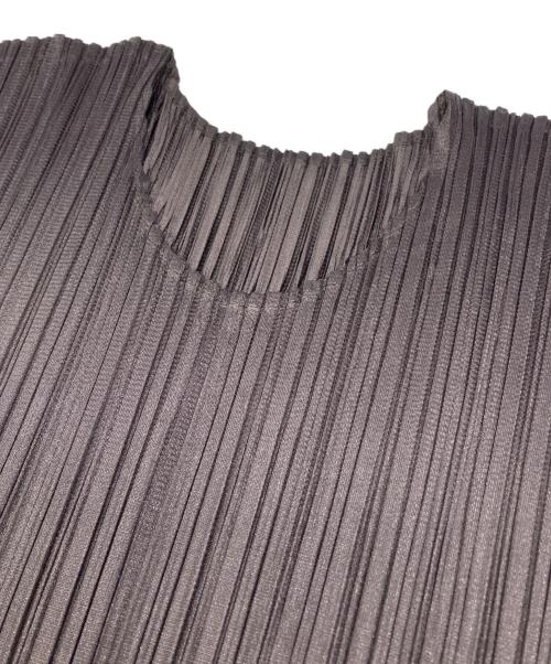 PLEATS PLEASE（プリーツプリーズ）PLEATS PLEASE (プリーツプリーズ) プリーツカットソー ブラウン サイズ:FREEの古着・服飾アイテム