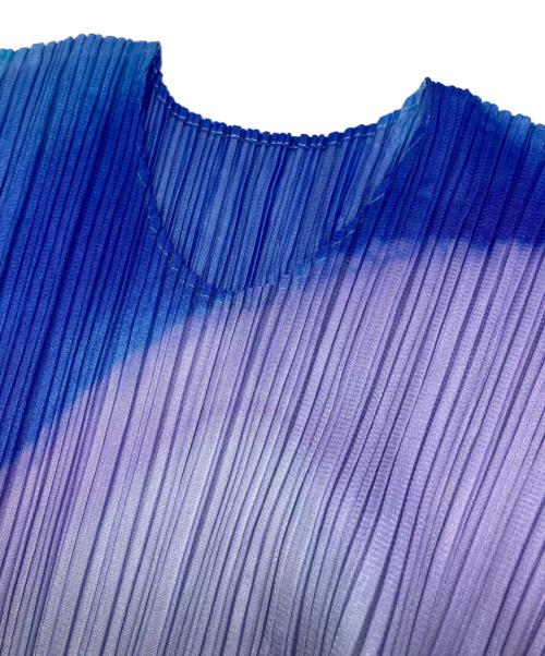 PLEATS PLEASE（プリーツプリーズ）PLEATS PLEASE (プリーツプリーズ) GROOVE ワンピース オレンジ×ブルー サイズ:3の古着・服飾アイテム