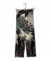 PLEATS PLEASE（プリーツプリーズ）の古着「FROSTY FOREST PANTS」｜ブラック×ホワイト